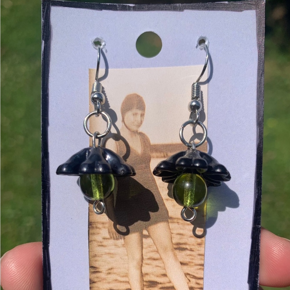 Handmade Glass Drop Dangle Earrings